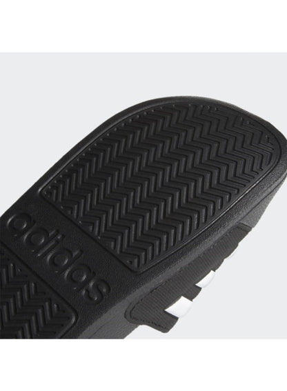 Kids Adilette Open Toe Slip-On Slides Black/White