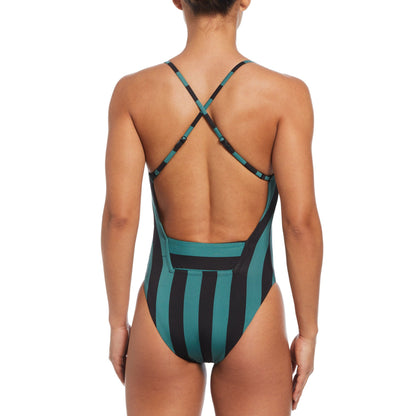 Women's V-Neck One-Piece Swimsuit