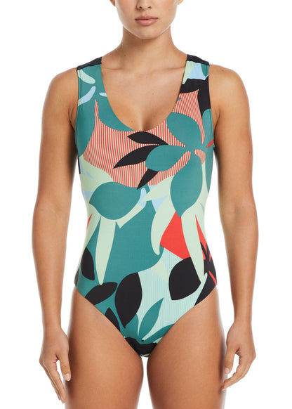 Women's Keyhole Back One-Piece Swimsuit