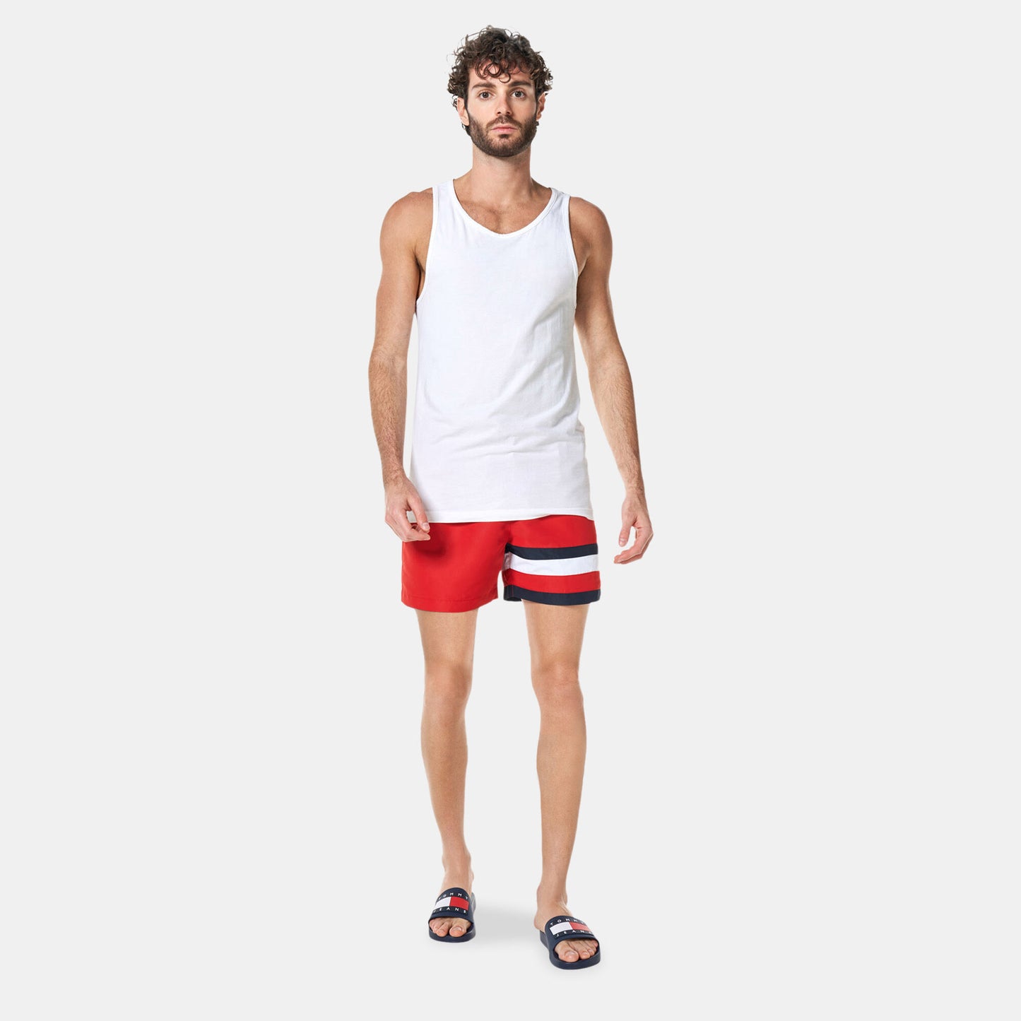 Men's Global Stripe Swimming Shorts