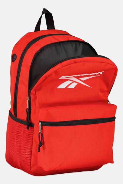 Men Embroidered Logo Backpack, Red