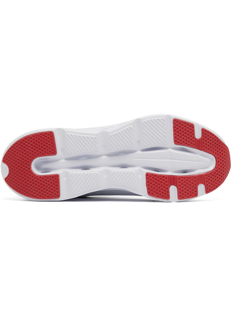 Men's White Low-Top Sneakers - Lightweight Lace-Up Design, Comfortable for Everyday Outfits
