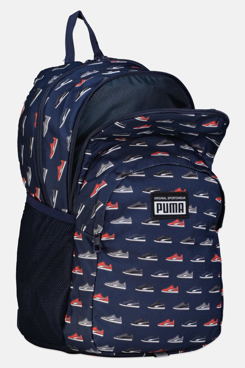 Men Allover Print Academy Backpack, Multicolor