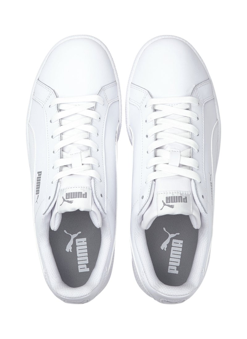 Smash Leather Unisex White Casual Sneakers