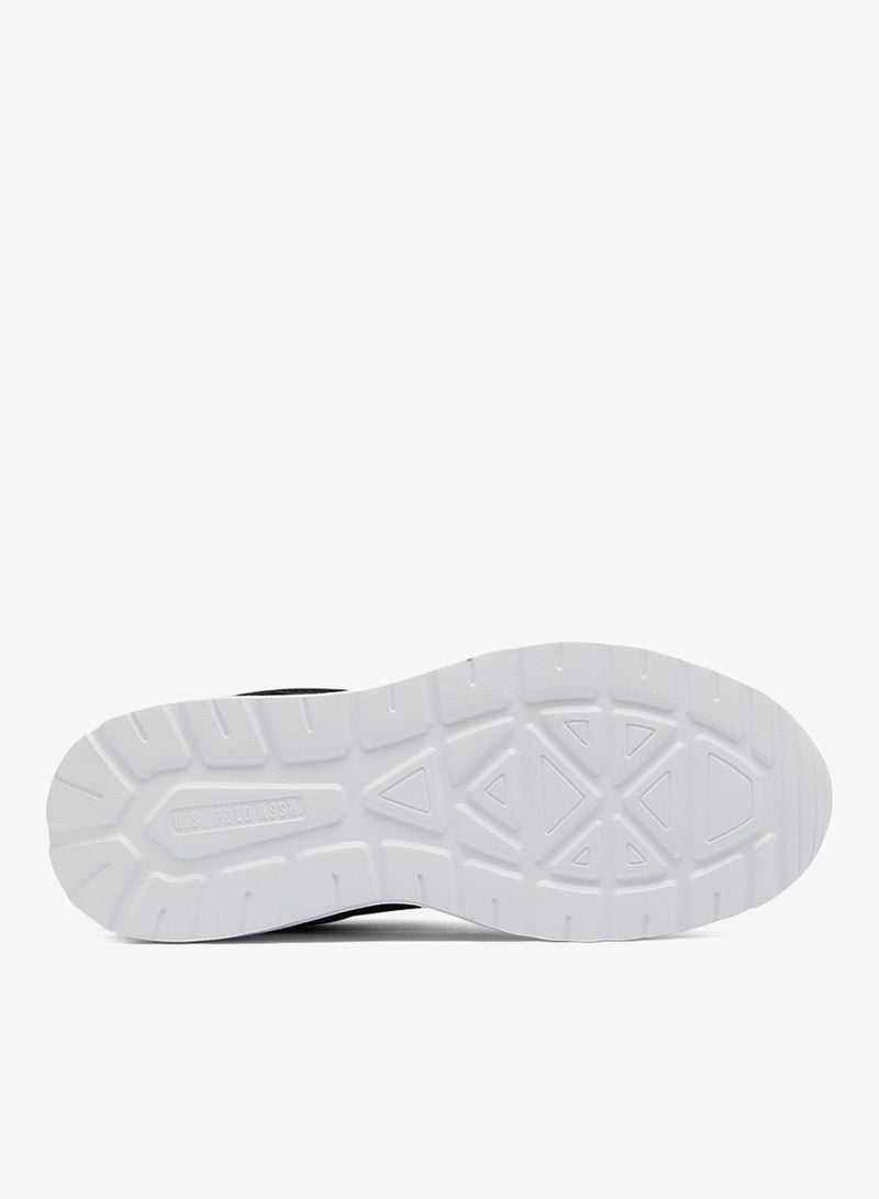 Men's Black Low-Top Sneakers - Lightweight Shoes Lace-Up Design, Comfortable for Everyday Outfits