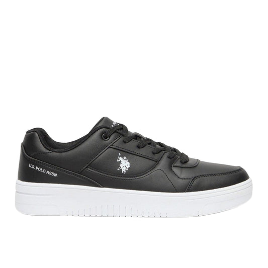 Men's Black Low-Top Sneakers - Sleek Style with Lace-Up Design Shoes and Comfort Cushioned Sole for Everyday Wear