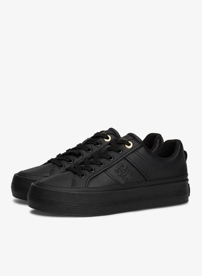 Leather Flatform Sneakers