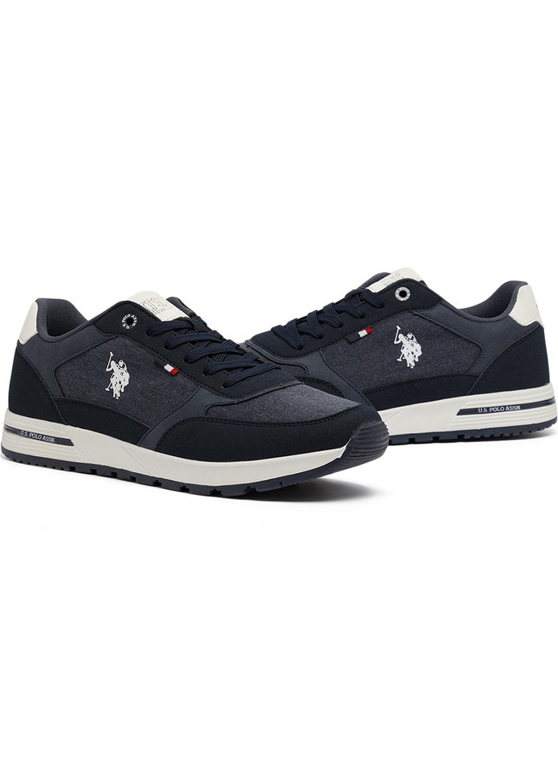 Men's Navy Low-Top Sneakers - Modern Design for All-Day Comfort