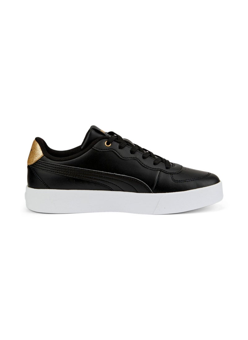 Skye Clean Distressed Womens Black Sneakers