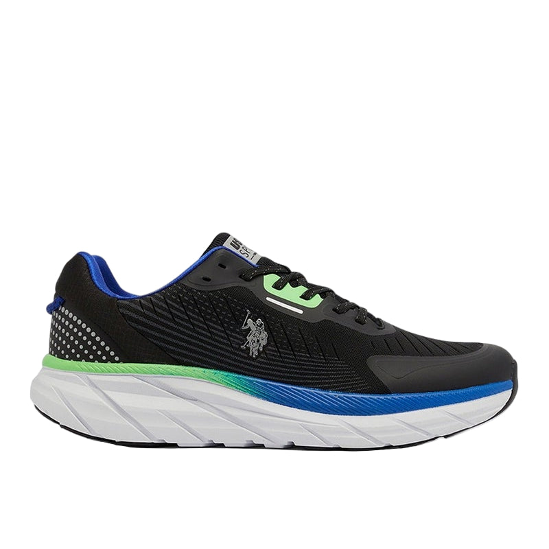 Men's Black Low-Top Sneakers - Lightweight Shoes Lace-Up Design, Comfortable for Everyday Outfits