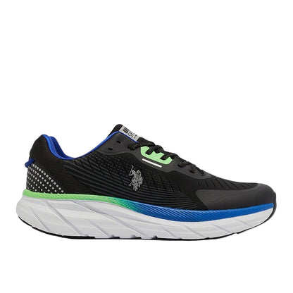 Men's Black Low-Top Sneakers - Lightweight Shoes Lace-Up Design, Comfortable for Everyday Outfits