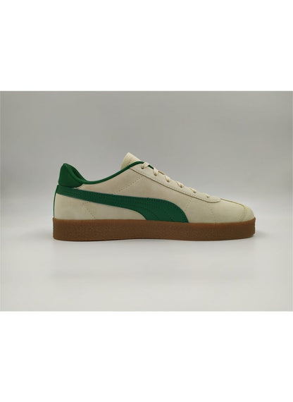 Club Unisex Beige Green Suede Sneakers