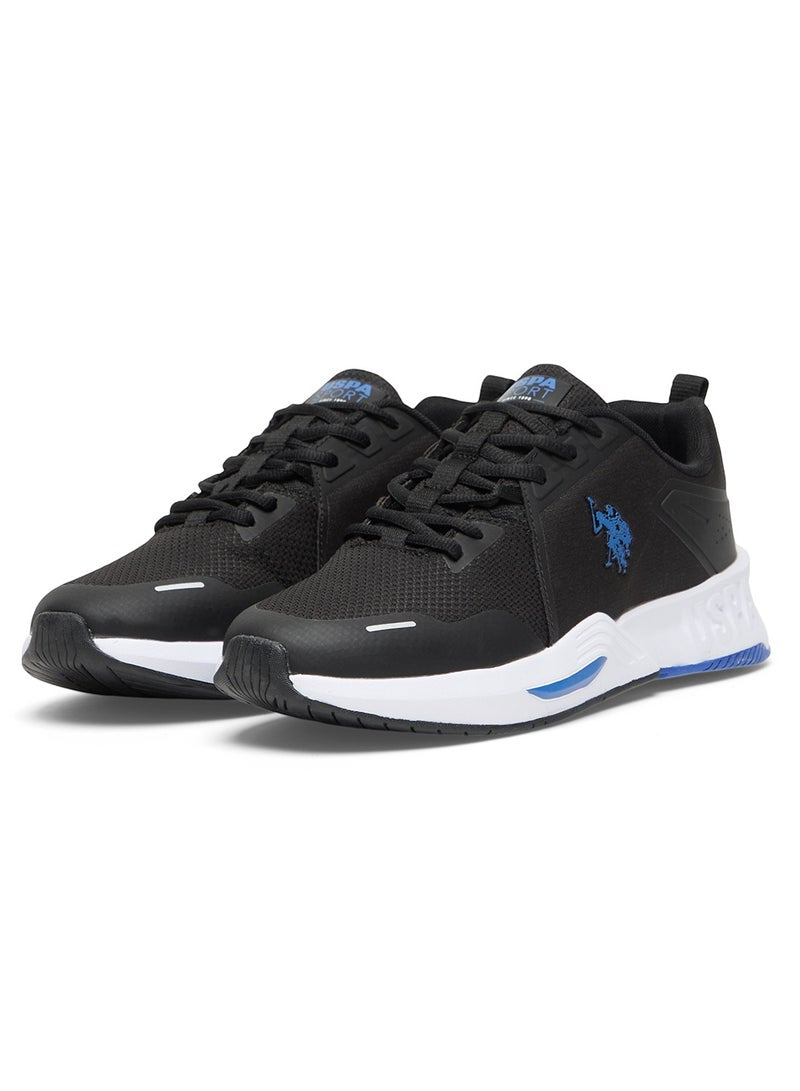 Men's Black Low-Top Sneakers – Lightweight Sleek and Comfortable for Daily Wear