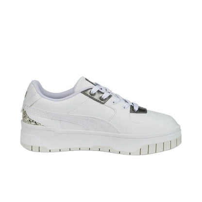 Cali Dream Star Quality Womens White Casual Sneakers