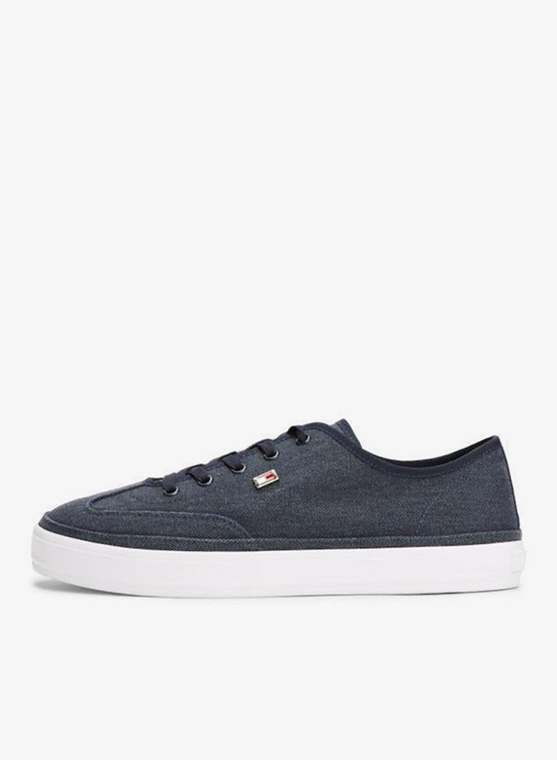 Washed Canvas Low Top Sneakers