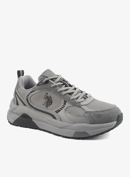 Men's Grey Low-Top Sneakers - Modern Design Shoes for All-Day Comfort
