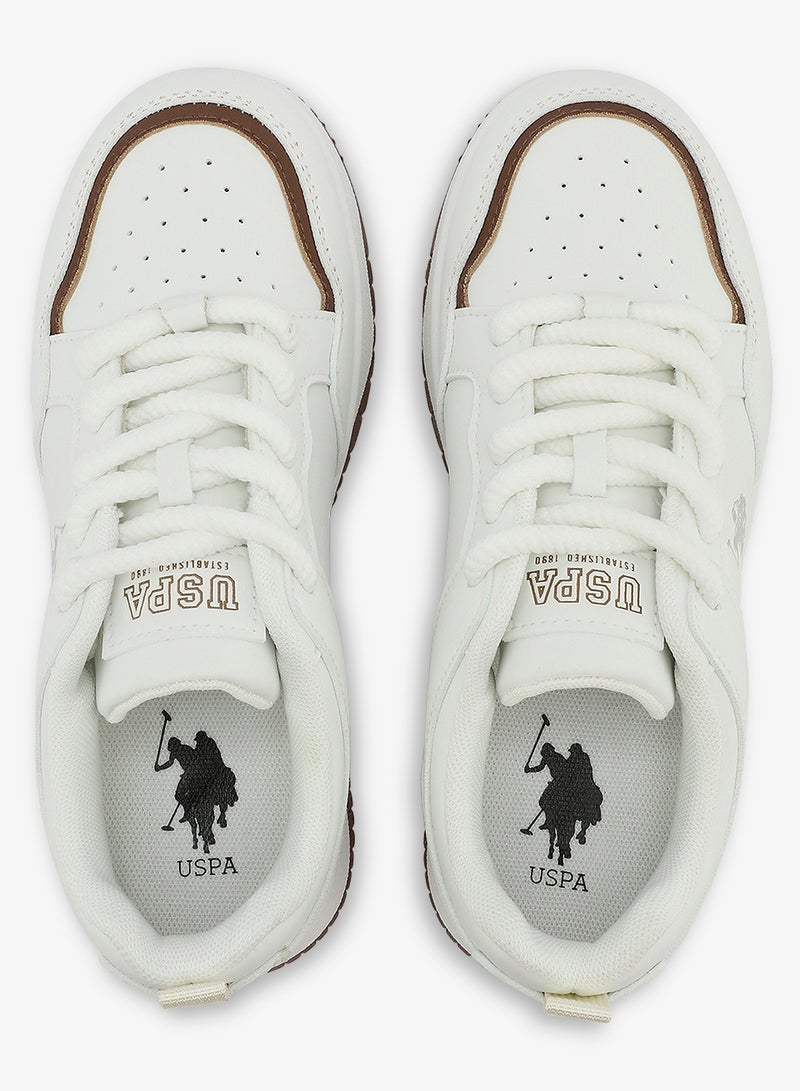 Women's  White Low-Top Sneakers - Style that Moves, Comfort Shoes that Lasts