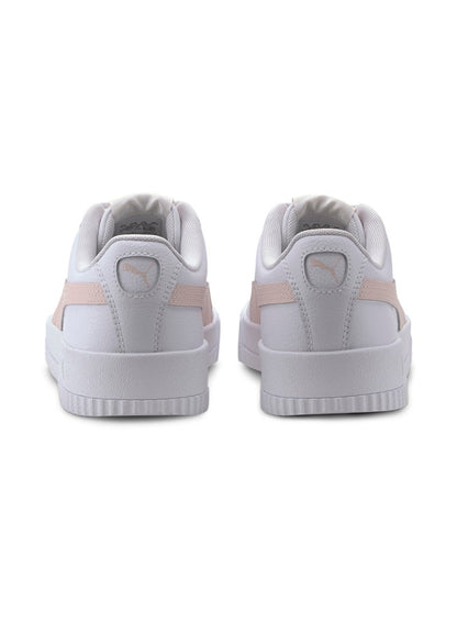 Carina Womens White Casual Lace Up Sneakers