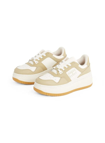 Retro Logo Lace Up Sneakers