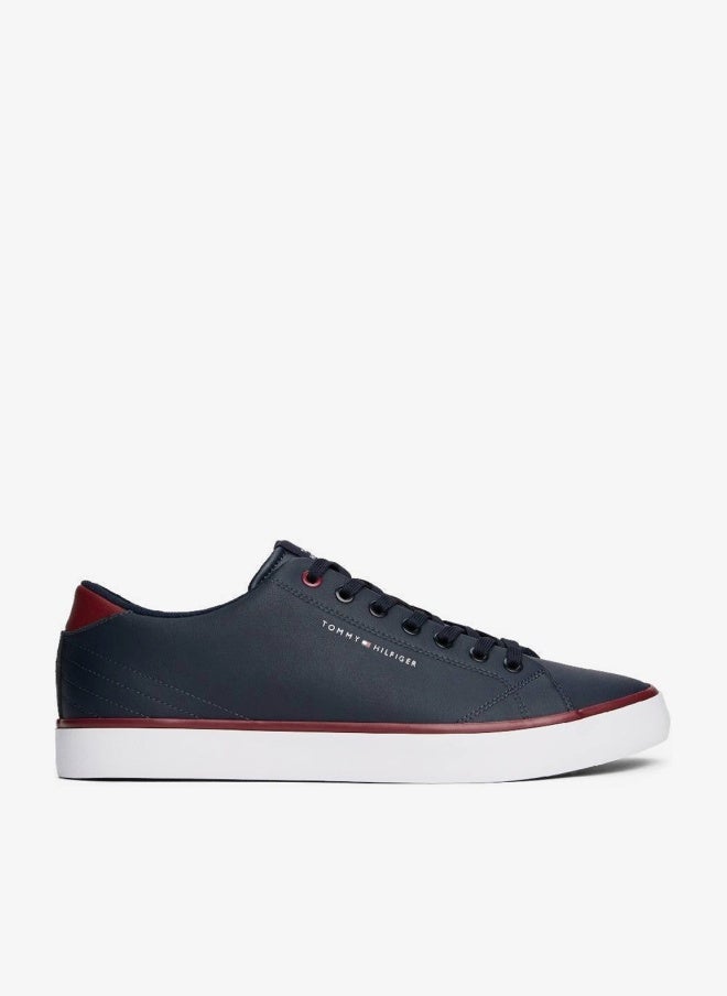 Logo Trainers With Leather