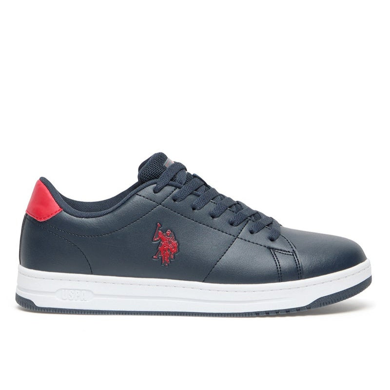 Men's Navy Low-Top Sneakers  -Lightweight Stylish Lace-Up Design with Comfort Cushioned Sole for Everyday Wear