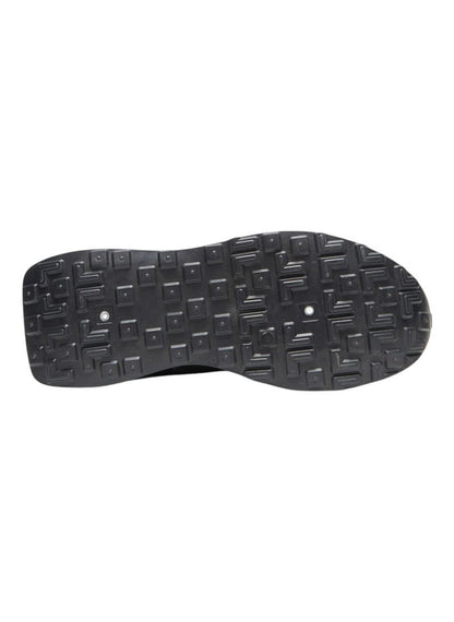 Women's Black Low-Top Sneakers - Lightweight with White Sole, Comfortable Casual Shoes