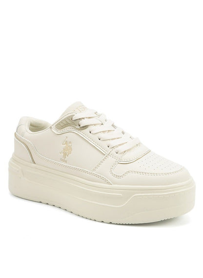 Women's  Beige Low-Top Sneakers - Style that Moves, Comfort that Lasts
