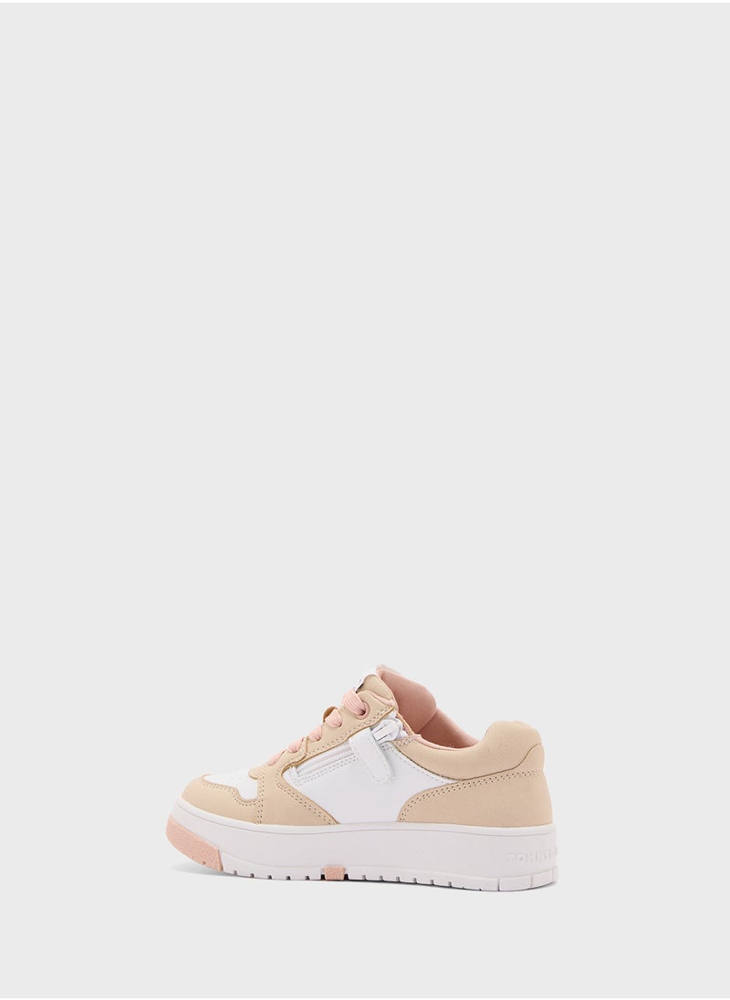 Kids Low Top Lace Up Sneakers