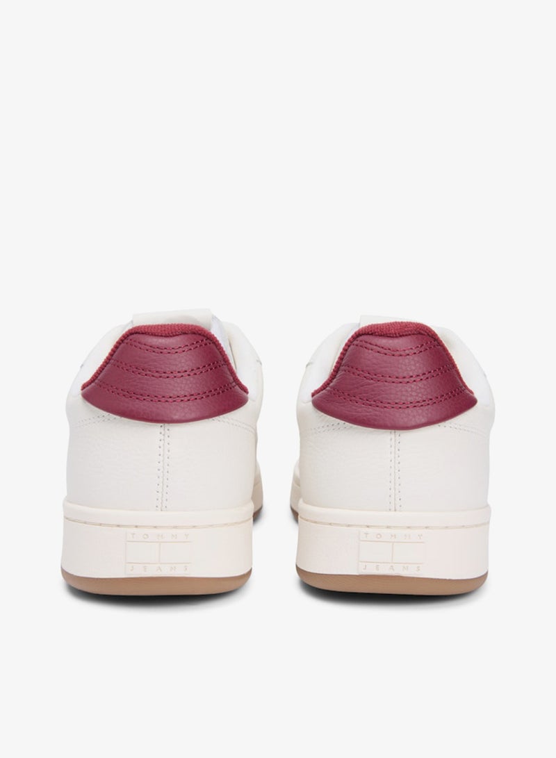 Archive Court Leather Embossed Sneakers