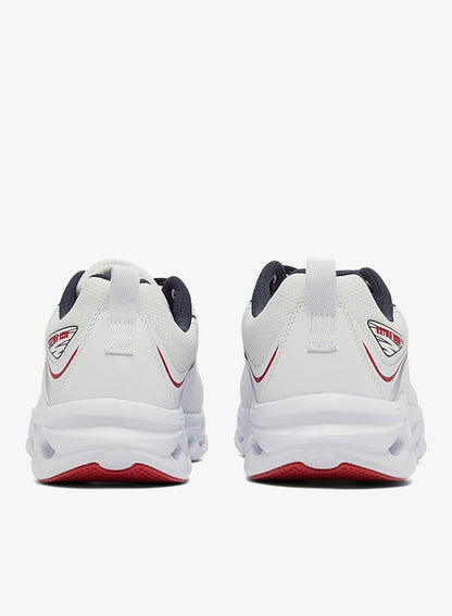 Men's White Low-Top Sneakers - Lightweight Shoes Lace-Up Design, Comfortable for Everyday Outfits