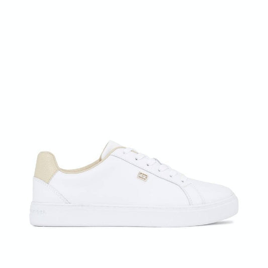 Women's Essential Leather Cupsole Court Trainers -  Leather upper, White