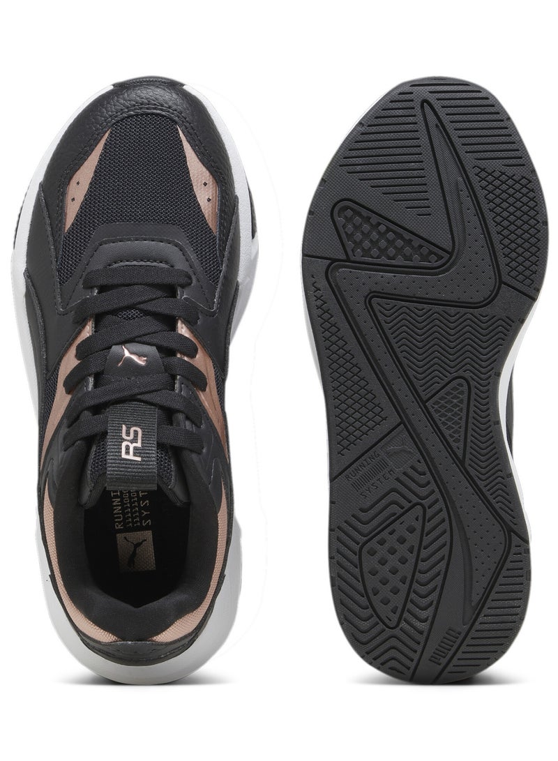 RS-Pulsoid Metallic Womens Black Sneakers