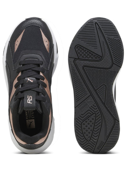 RS-Pulsoid Metallic Womens Black Sneakers