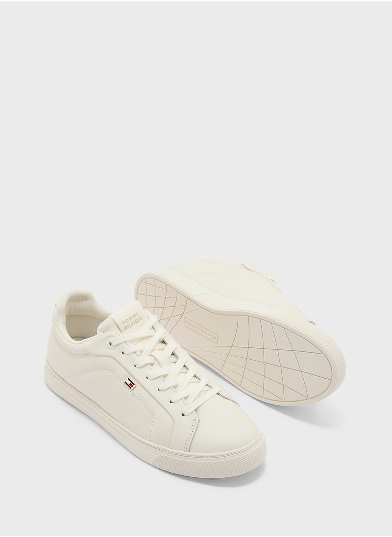 Logo Detail Lace Up Low Top Sneakers