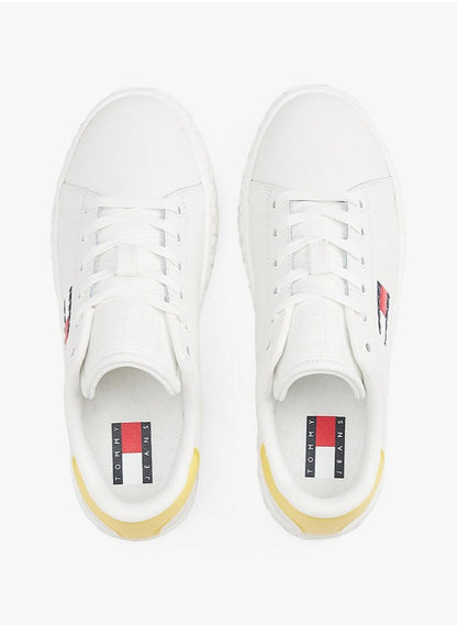 Outsole Logo Lace Up Low Top Sneakers