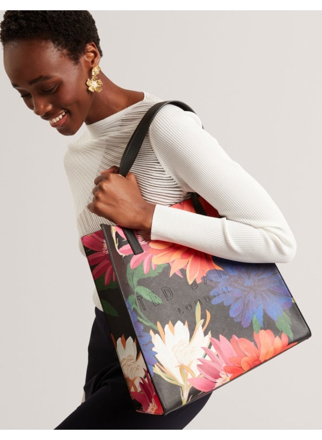 PRINTED DAHLIA LARGE ICON BAG