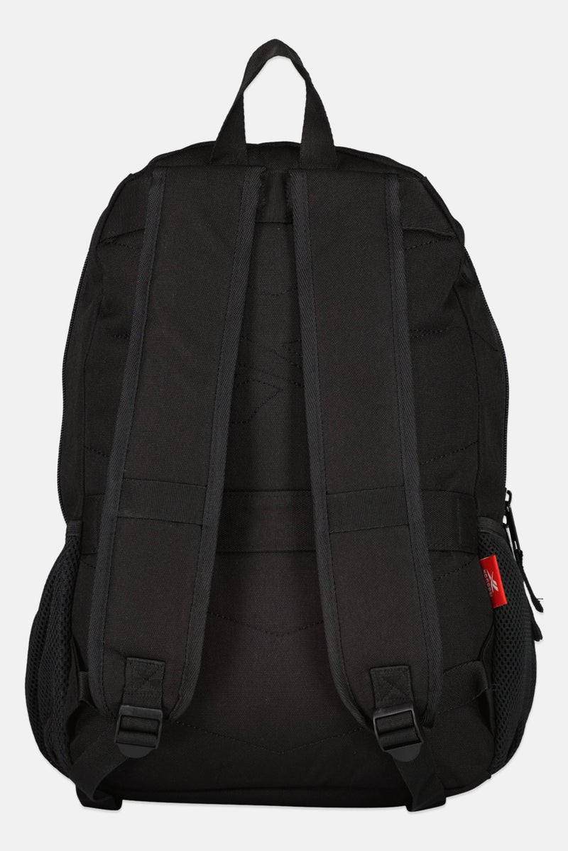 Men Brand Logo Backpack, Black