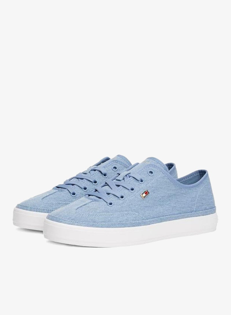 Washed Canvas Low Top Sneakers