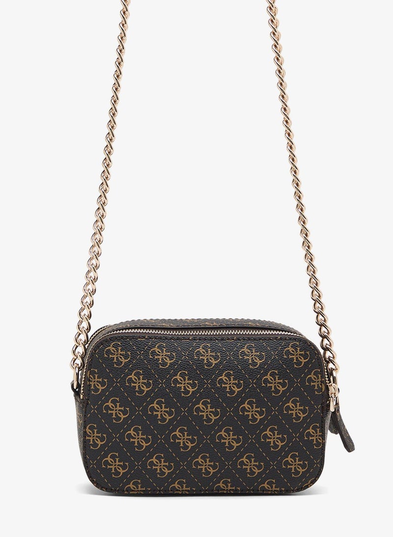 Noelle Logo Detail Zip Through Crossbody