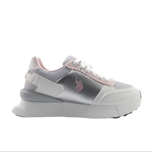 Women's Panelled Lace-Up Sneakers