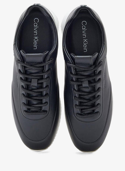 LACE UP LEATHER RUNNER TRAINERS