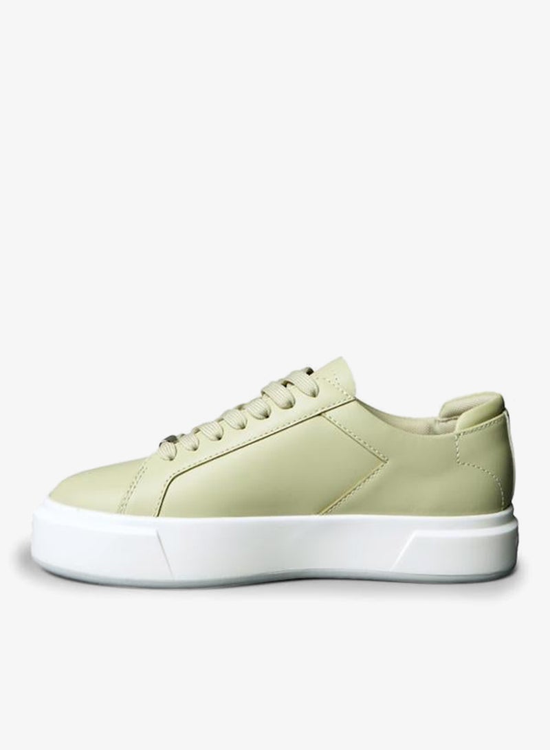 Leather Logo Tape Trainers