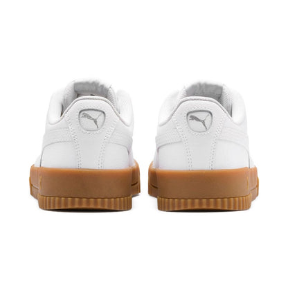 Carina Womens White Leather Trainers