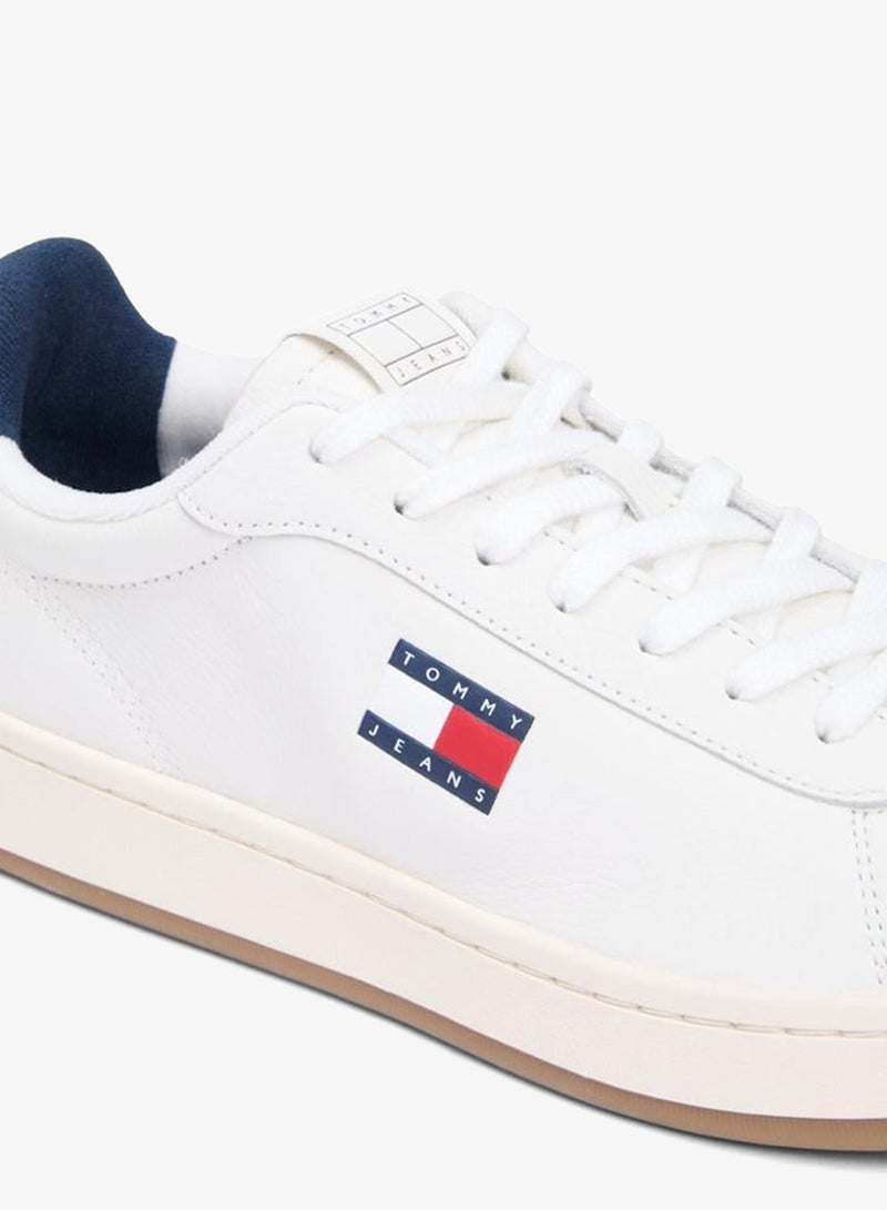 Archive Court Leather Embossed Sneakers