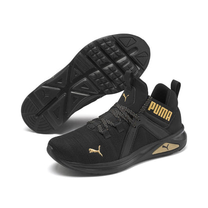 Enzo 2 Metal Womens Black Running Shoes