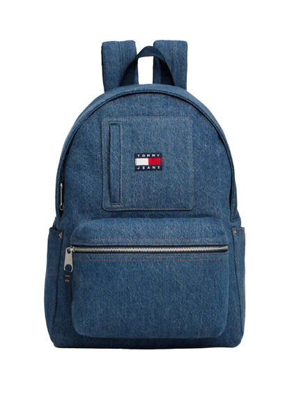 Logo Denim Dome Backpack