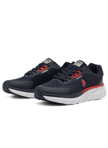 Men's Navy Low-Top Sneakers - Lightweight Lace-Up Design, Comfortable for Everyday Outfits