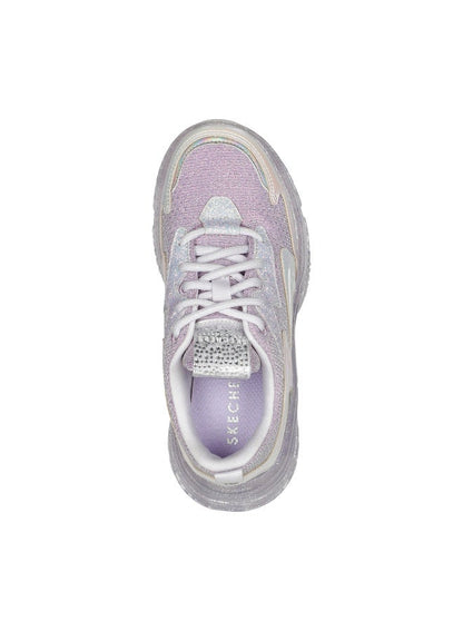Skechers Prismatic Kids' Silver Lace-Up Shoes