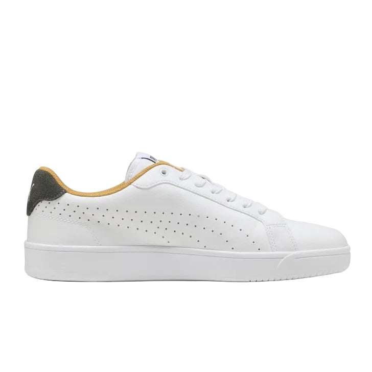 Grounded Perf Unisex White Sneakers