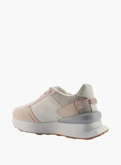 Women's Panelled Lace-Up Sneakers